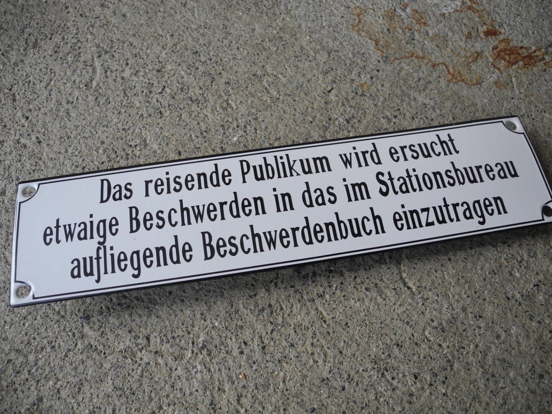 Ecriteaux: BAHN EMAILSCHILD – Neuf (Voir description) à Reinach AG par Huckleberrysix 1