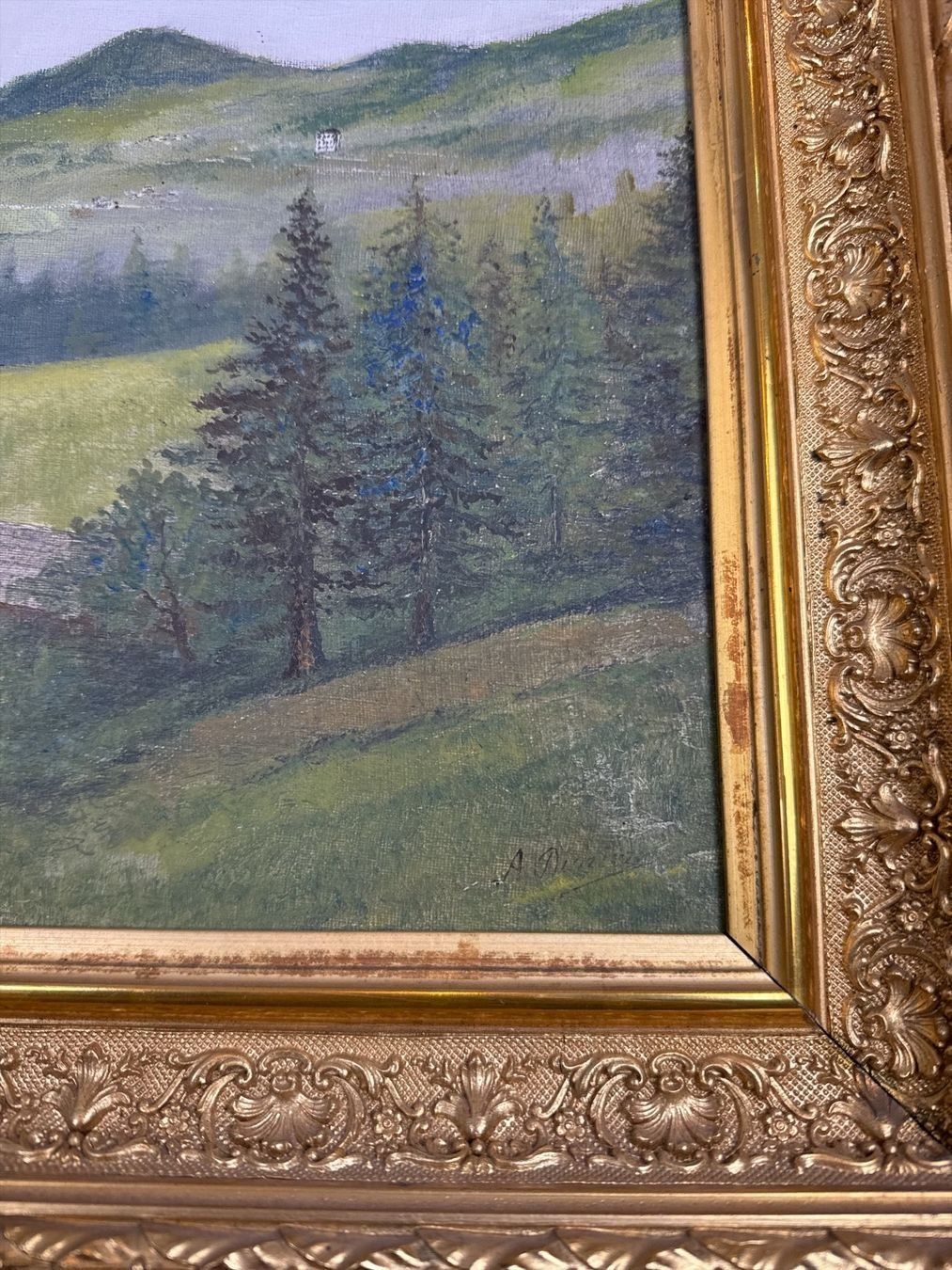 Dipinti: LANDSCHAFT GEMÄLDE SIGNIERT MIT RAHMEN – Usato da Gersau venduto da grafik-kunst 1
