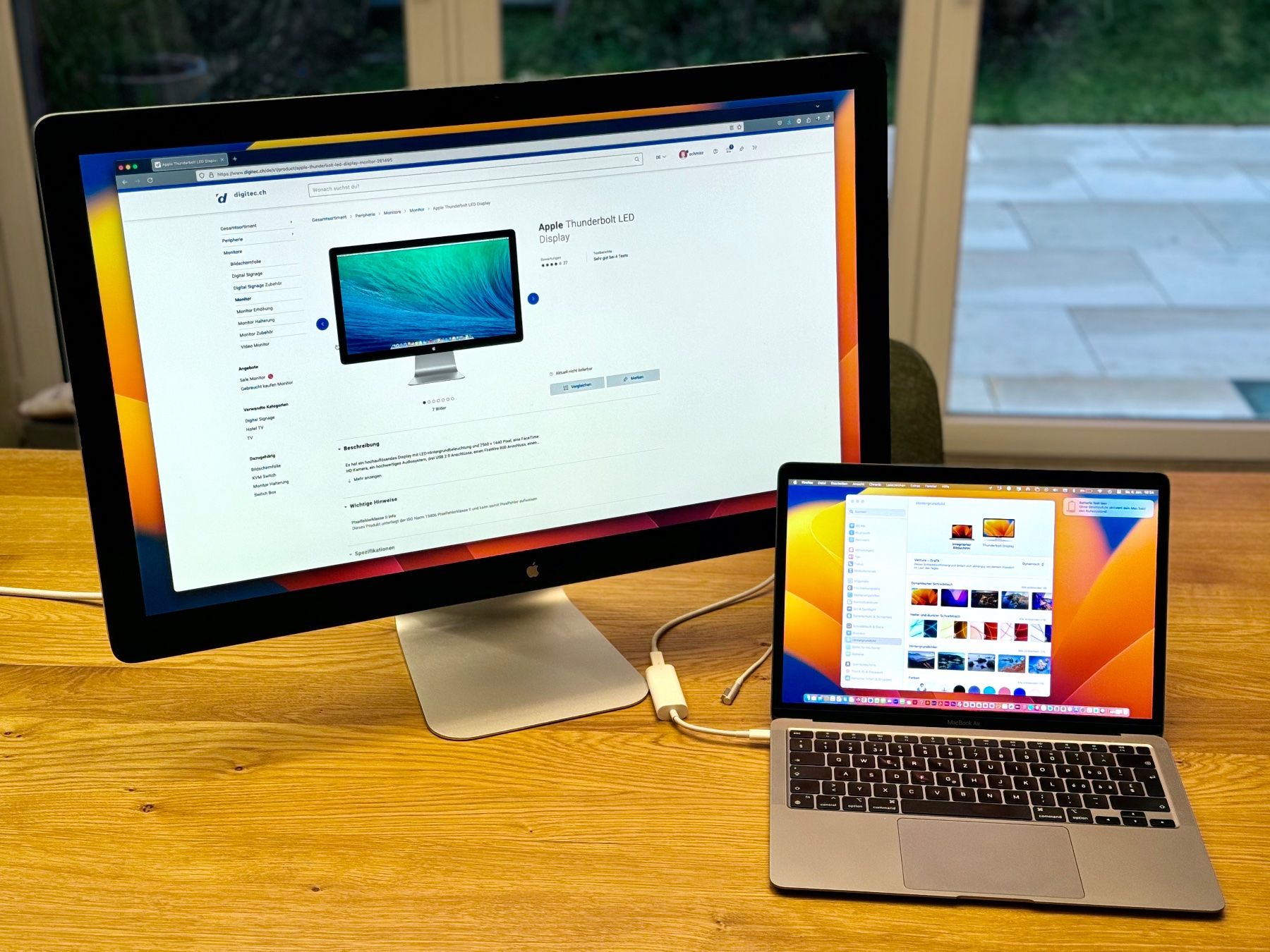 Apple Monitore: Apple Thunderbolt Display 27" – Gebraucht aus Schaffhausen von