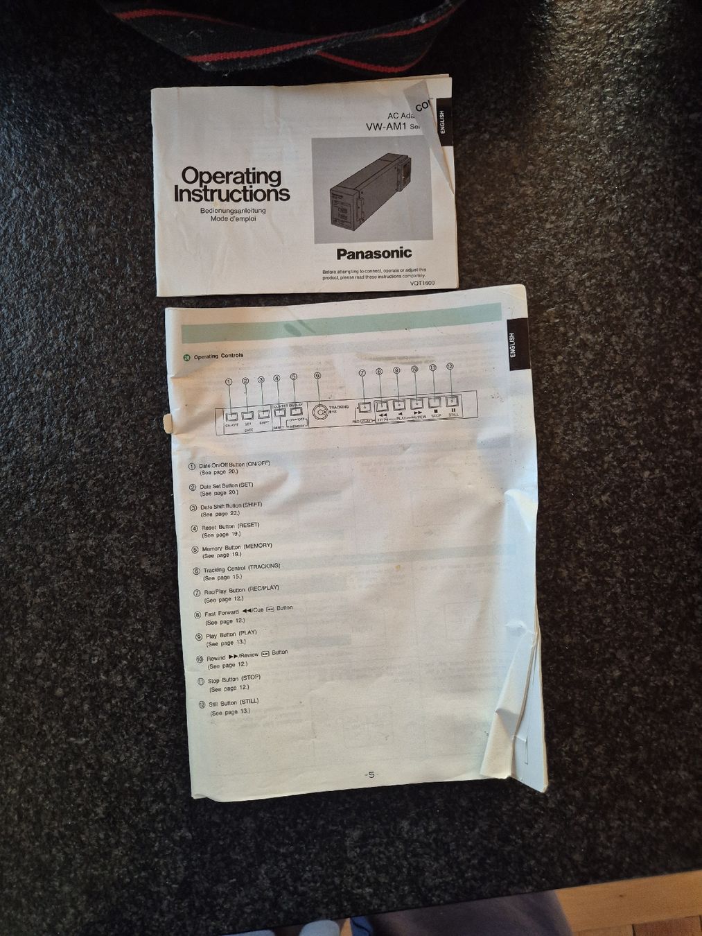 Panasonic Videocamere: Panasonic VHS movie M1 – Usato da Schaffhausen venduto da beny06 1