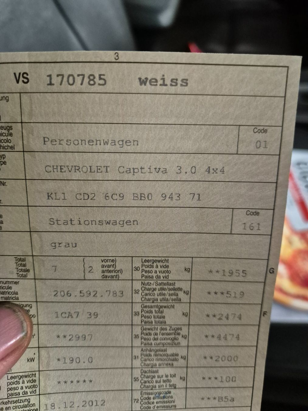 Chevrolet Autos: Chevrolet Captiva V6 mit 258 PS. – Gebraucht aus Stüsslingen von pollo1971 6