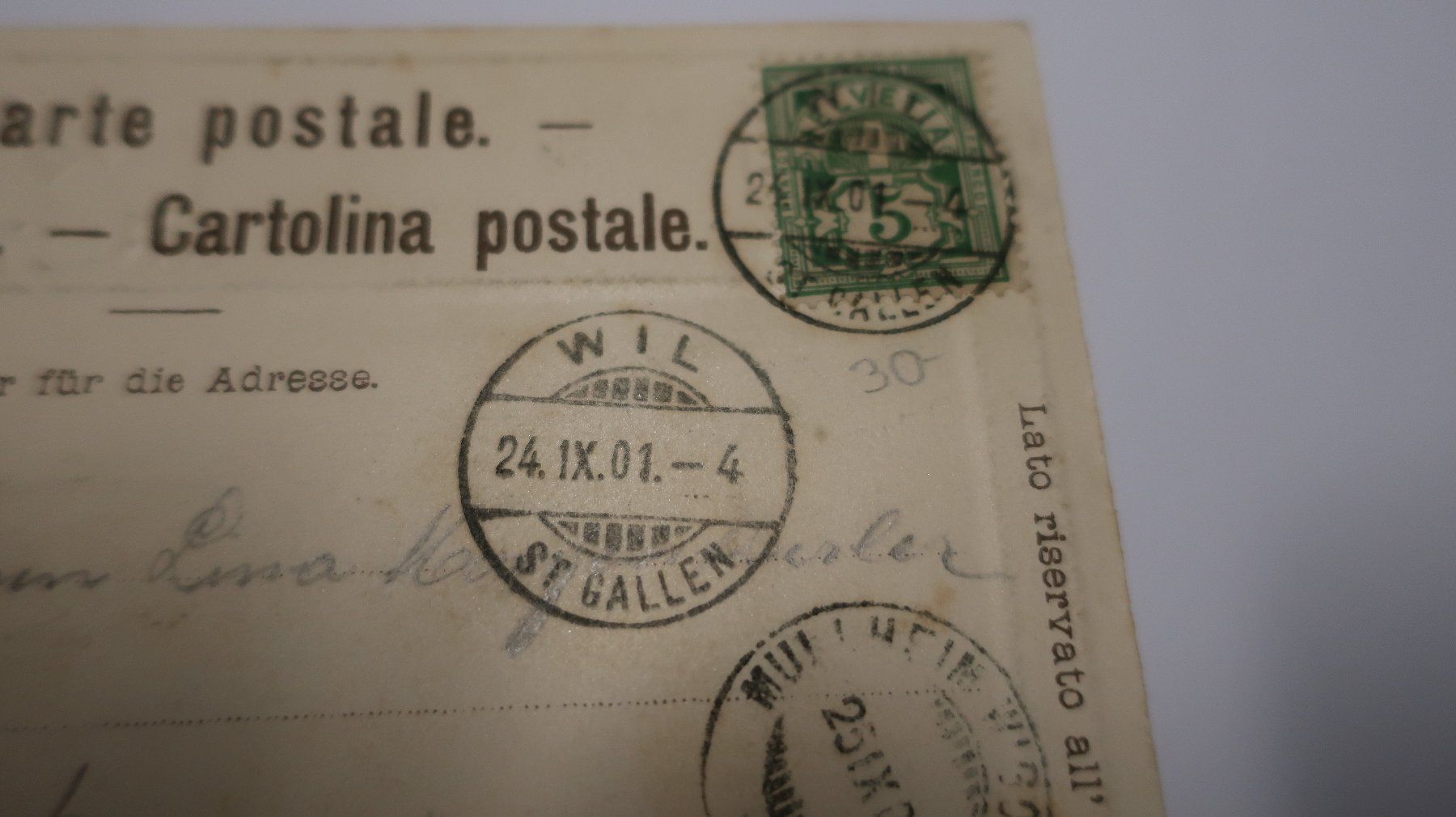 Cartoline postali: Wyl   1901 – Usato da Cormoret venduto da Pascalll2001 4