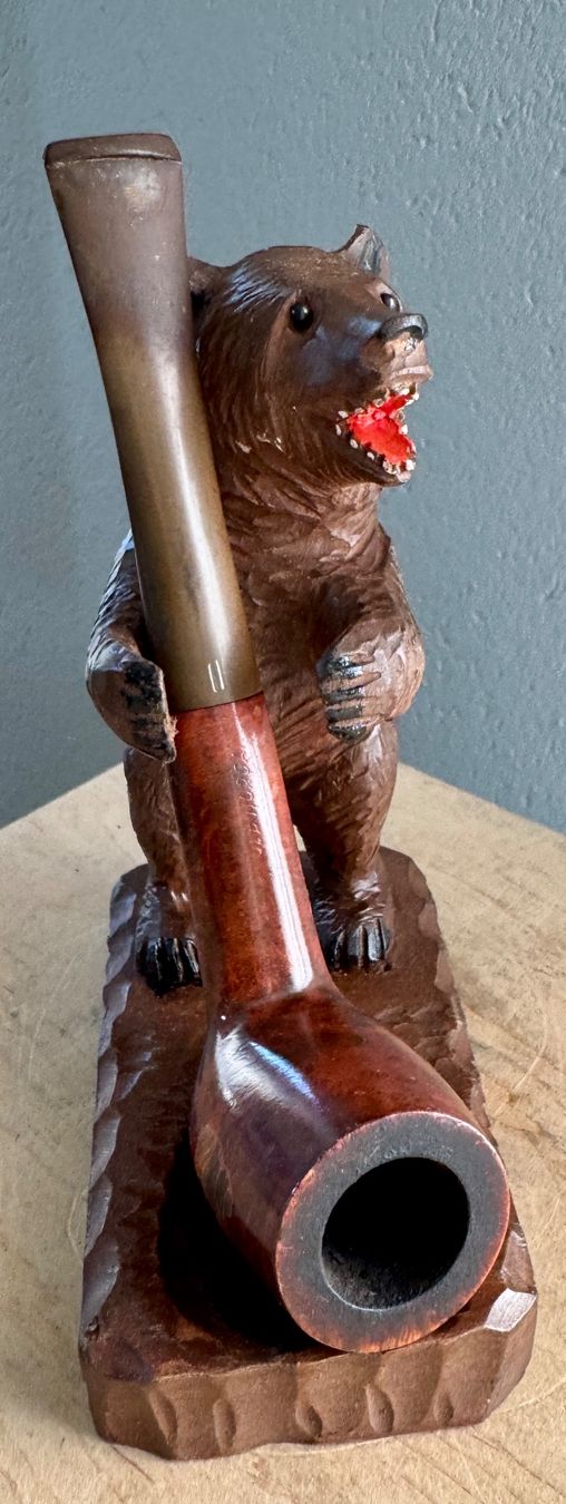 Figuren: Figur Brienzer Schnitzerei Holz BÄR Pfeifenhalter – Gebraucht aus Rothrist von Luckywinner 4