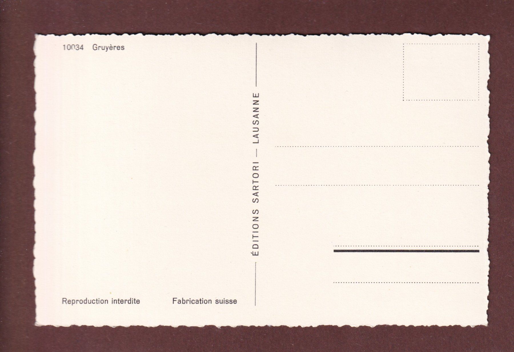 Cartoline postali: GRUYERES – Usato da Pully venduto da nicecards-shop 1
