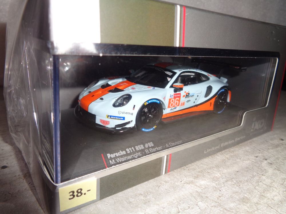 IXOMODELS 1/18 – Porsche 911 GT3 RSR N°91 – 24 Heures Du Mans 2018 – Blanc