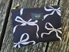 Accessoires: Wouf Tasche schwarz/Schleifenmotiv (NEU)