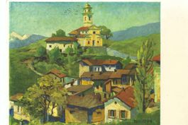 Breganzona bei Lugano, 1941, Tessiner Dorf, Carabbia