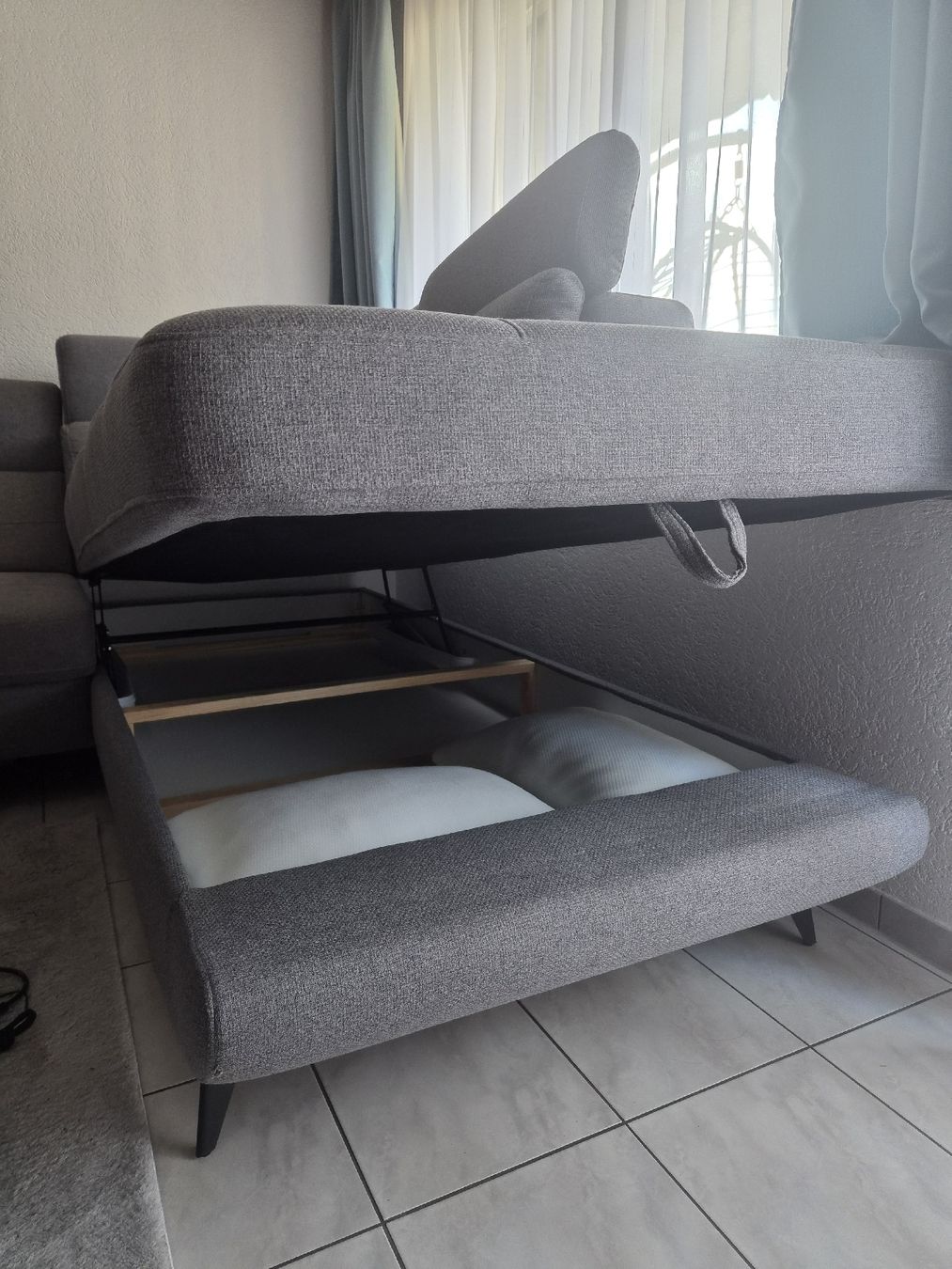 Conforama Divani: Ecksofa mit Schlaffunktion und Garantie – Nuovo (secondo la descrizione) da Rothrist venduto da Nanua24 3