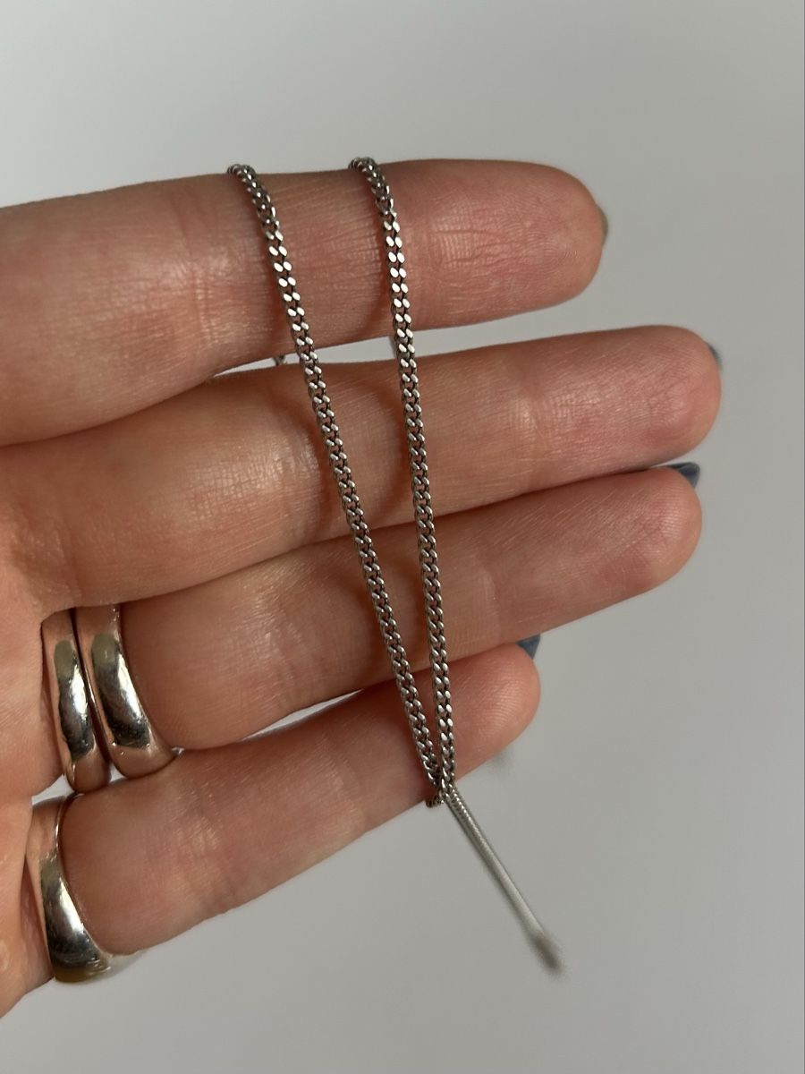 Colliers: Sterling Silber Curb Kette – D'occasion à Bern par Ilikebluegems 1