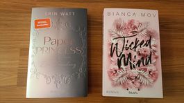 Bücher "Paper Princess" (E. Watt) und "Wicked Mind" (B. Mov)