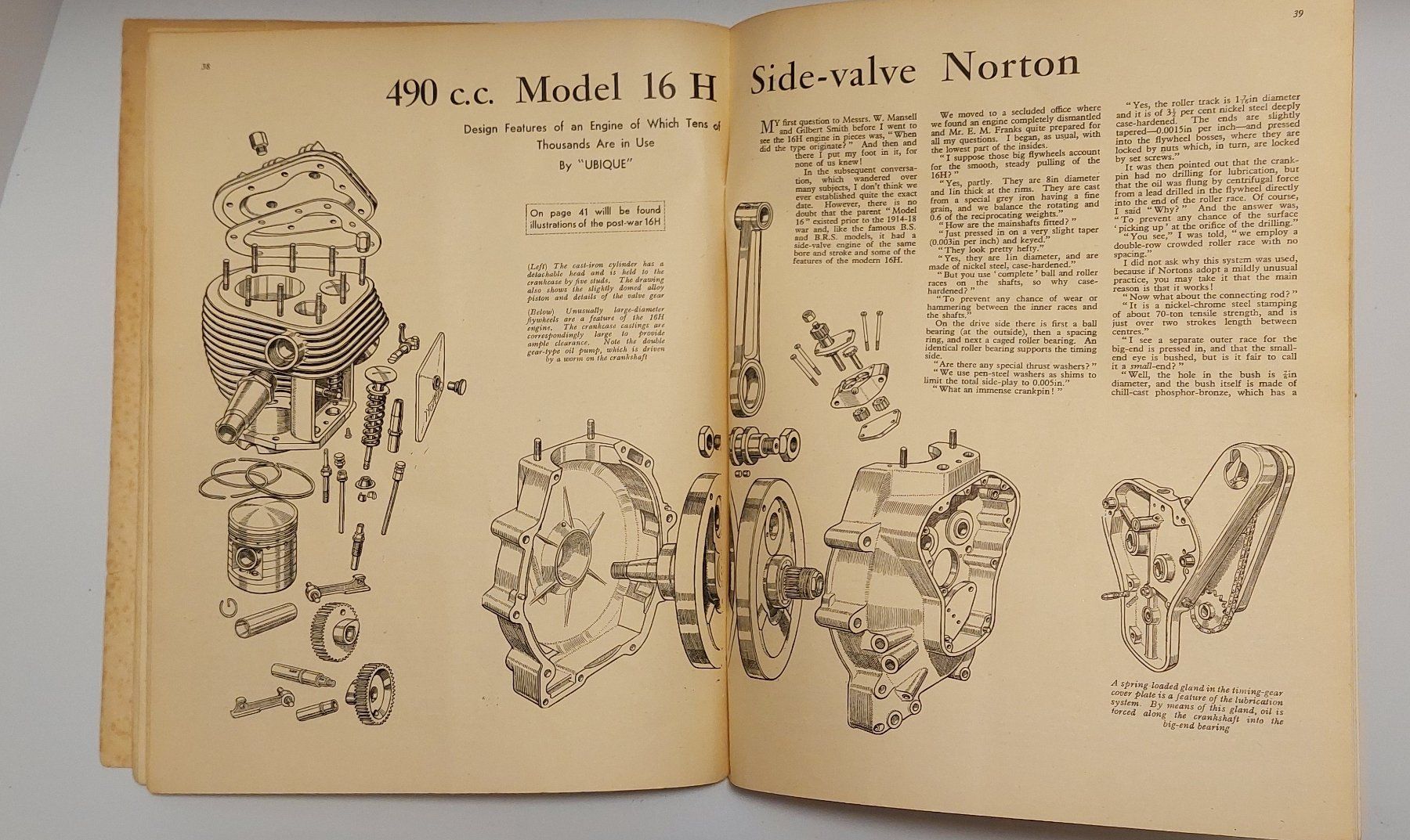 Zeitschriften & Magazine: "Motor Cycle engines" année 1951 – Gebraucht aus Chapelle-s-Moudon von gerryp 2