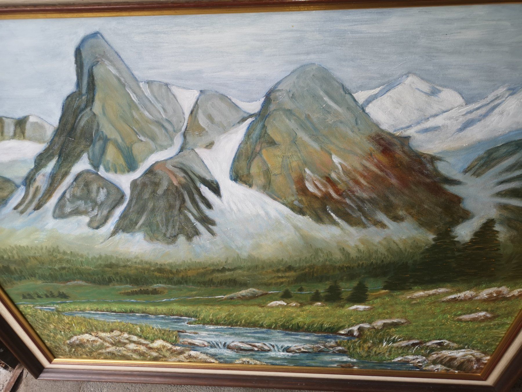 Dipinti: Leinwand Gemälde 110x90 cm, handgemalt – Usato da Oftringen venduto da WufffWuff 1