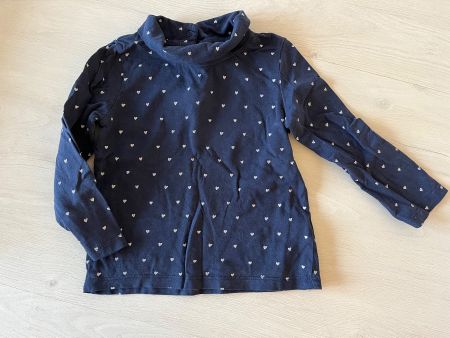 Baby Shirt Gr 92 blau Herz Motiv, langärmlig