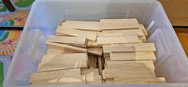Mattoncini legno per costruzioni