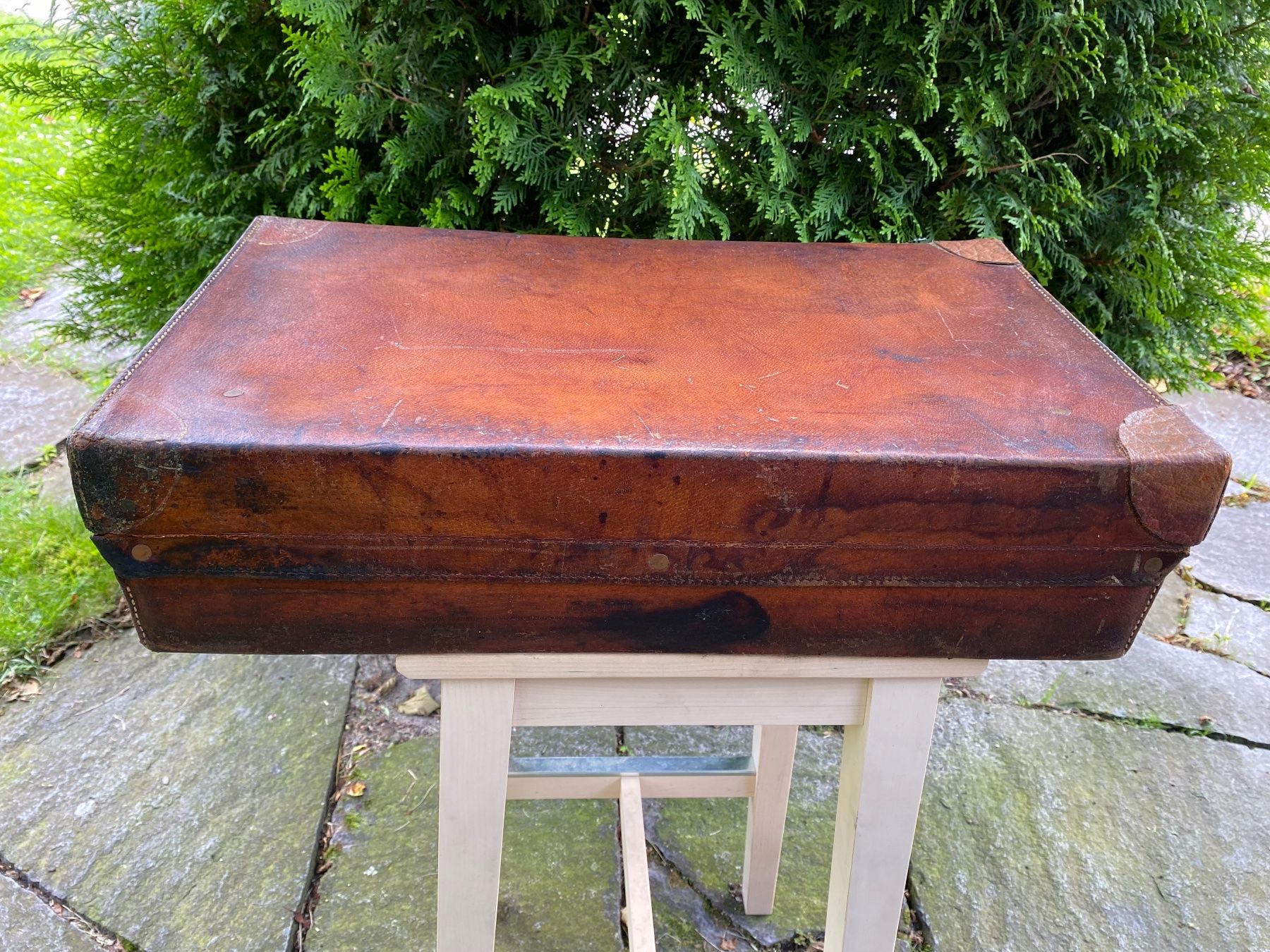 Cassapanche: seltener antiker Finnigans Reisekoffer / Oldtimer Koffer – Usato da Feldbach venduto da Olive1 3