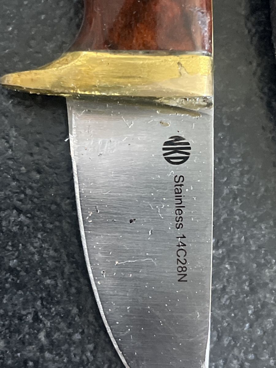 Zubehör: Messer NKD Stainless 14C28N mit Lederscheide – Gebraucht aus Brienz BE von hey_z9vg 1