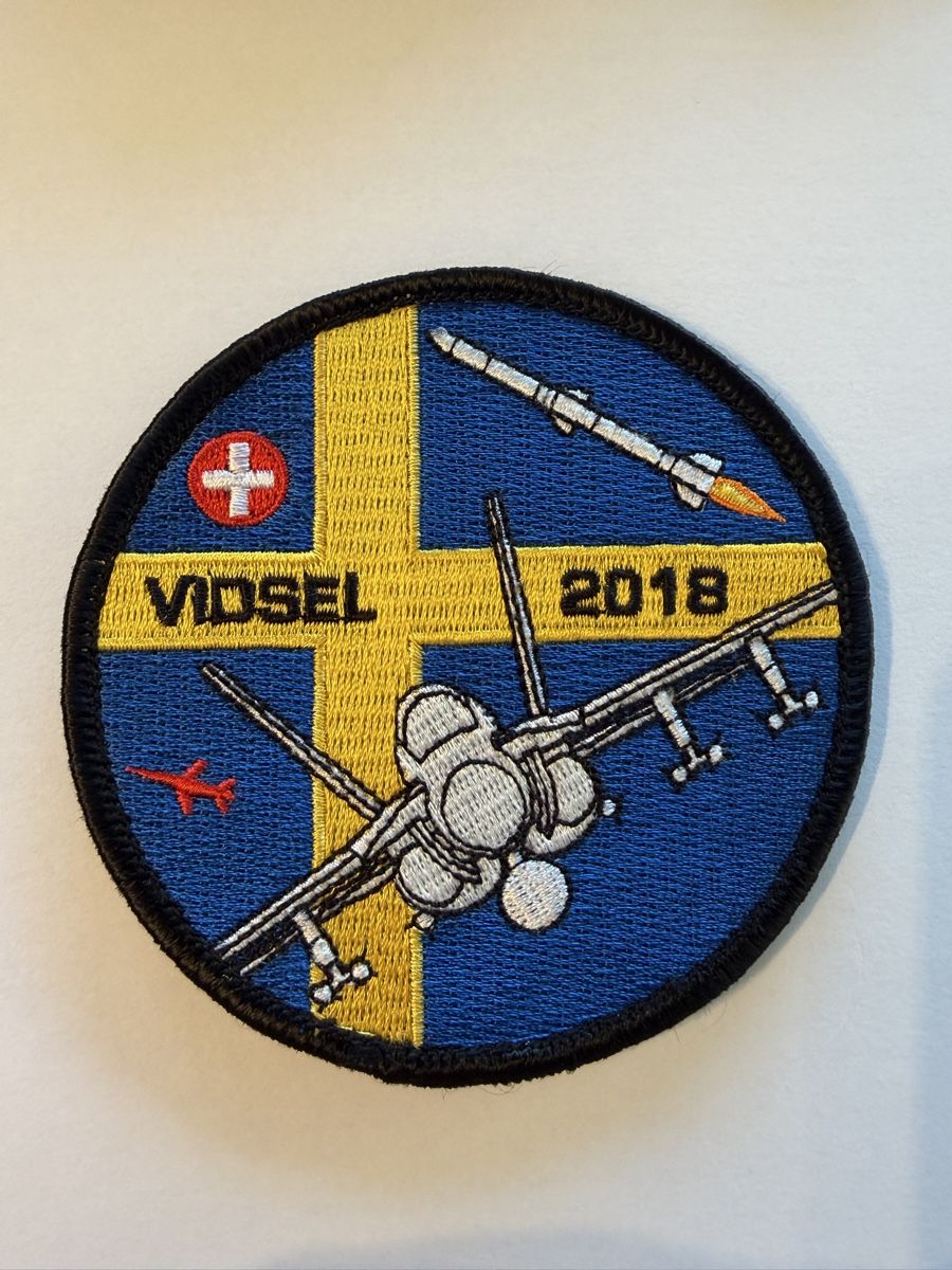 Schweizer Armee Plaketten & Abzeichen: Swiss Air Force Vidsel campaign patch  – Gebraucht aus Chamoson von Lio_Rey
