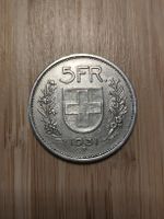 5fr.silber Münze 1931 70°verschoben