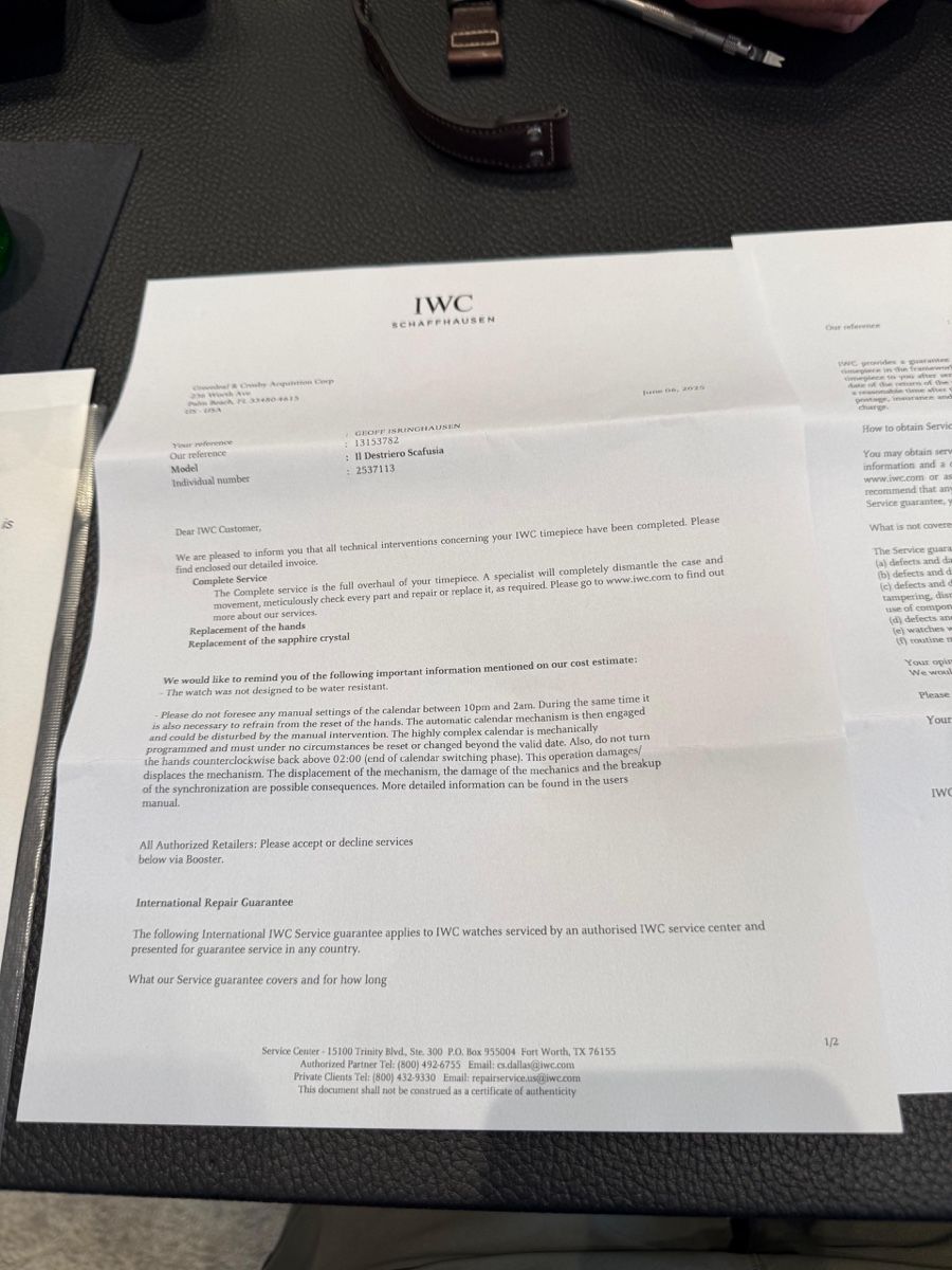 IWC Orologi: IWC – Nuovo (secondo la descrizione) da Schaffhausen venduto da JohnT02 9