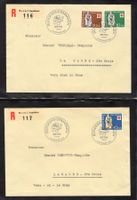 R6551  /  4 FDC pro patria 1957