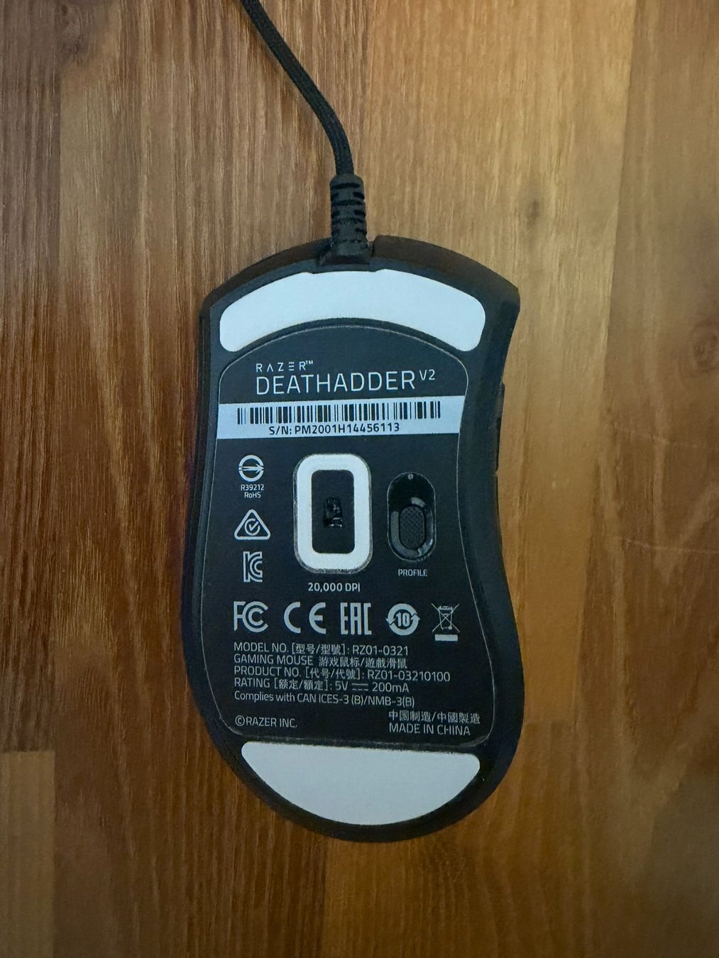 Razer Maus: Gaming Maus Razer Deathadder V2 – Gebraucht aus Winterthur von fingerweg1 1