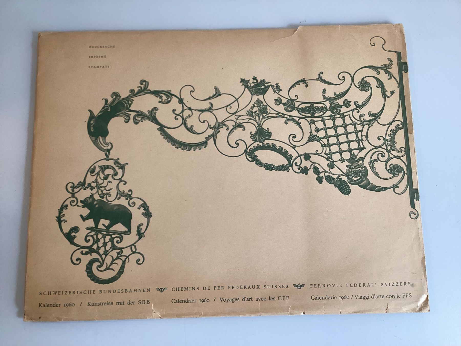Calendari: CFF - calendrier 1960 – Usato da Vouvry venduto da marius09