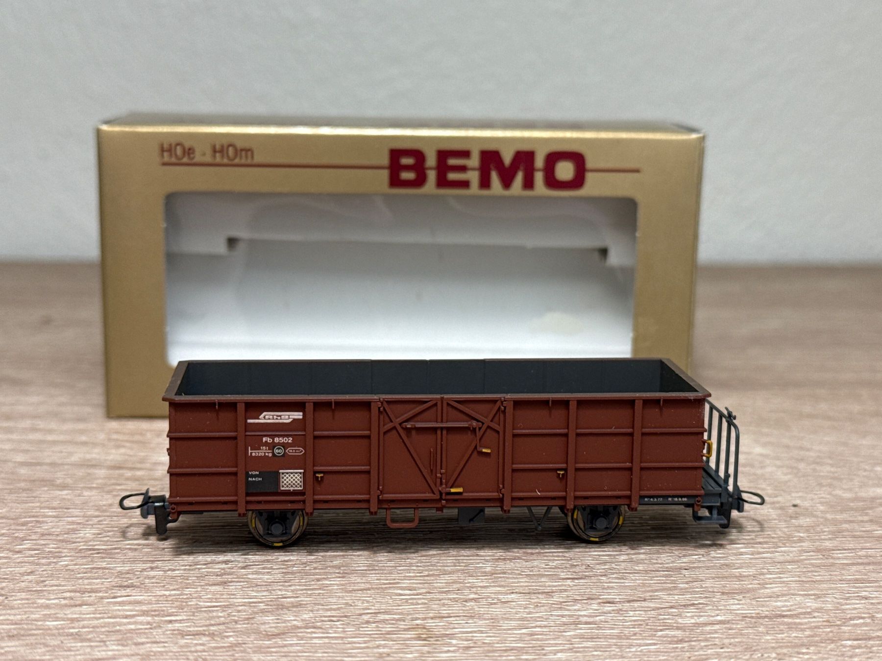 Bemo Modellini di ferrovie: Bemo 2255 172 Güterwagen RhB H0m – Usato da St-Aubin-Sauges venduto da tantome 1