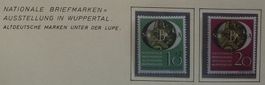 BRD, Nr. 141-42 Briefmarkenausstelung feines fälzchen Kt. 35