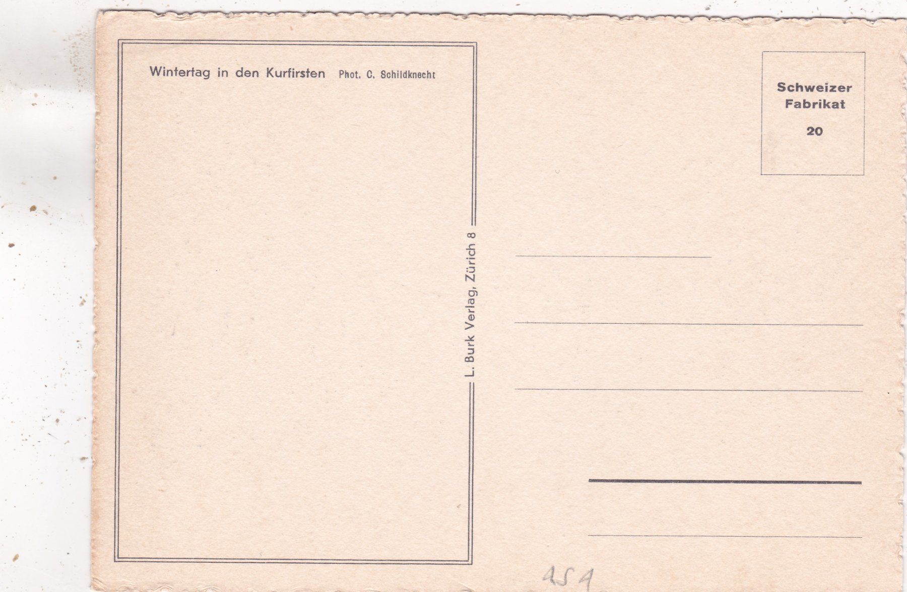 Cartoline postali: Wintertag in den Kurfirsten  Neujahr – Usato da Herisau venduto da Lisegrat2008 1