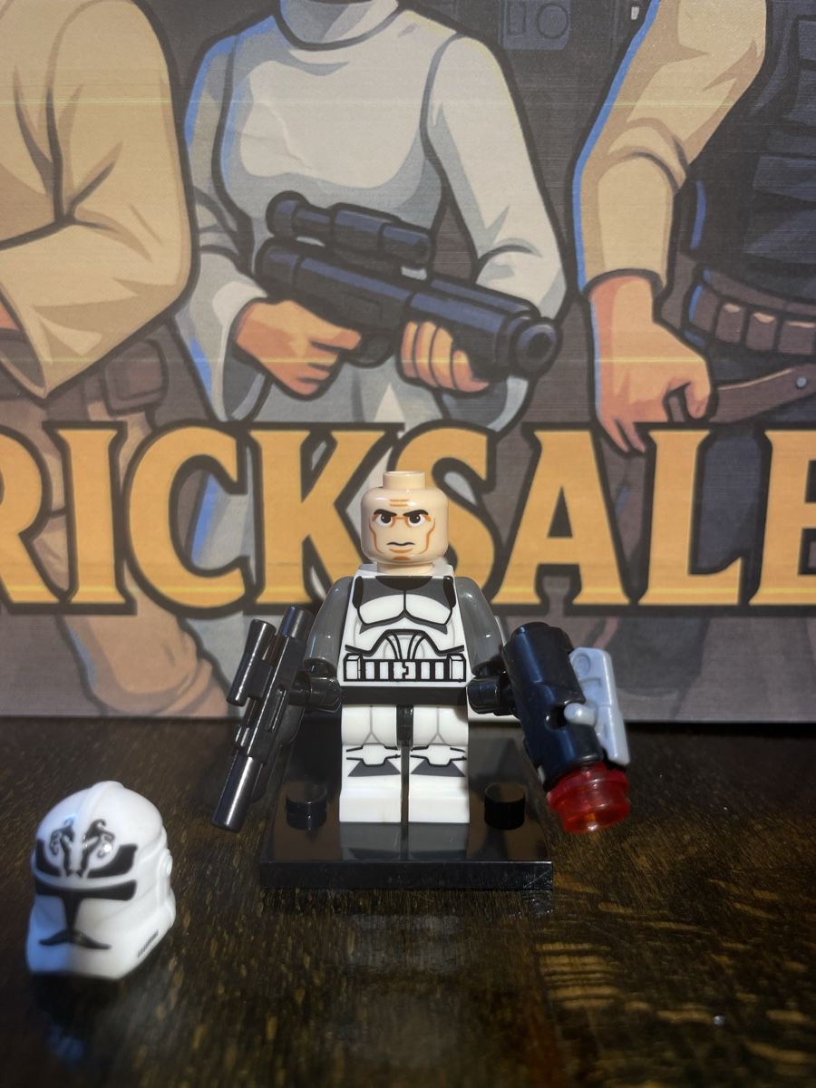 Star Wars Statuette: Star Wars Wolfpack Trooper Clone Figur Lego-Komp. – Nuovo (secondo la descrizione) da Zufikon venduto da BrickSales 2