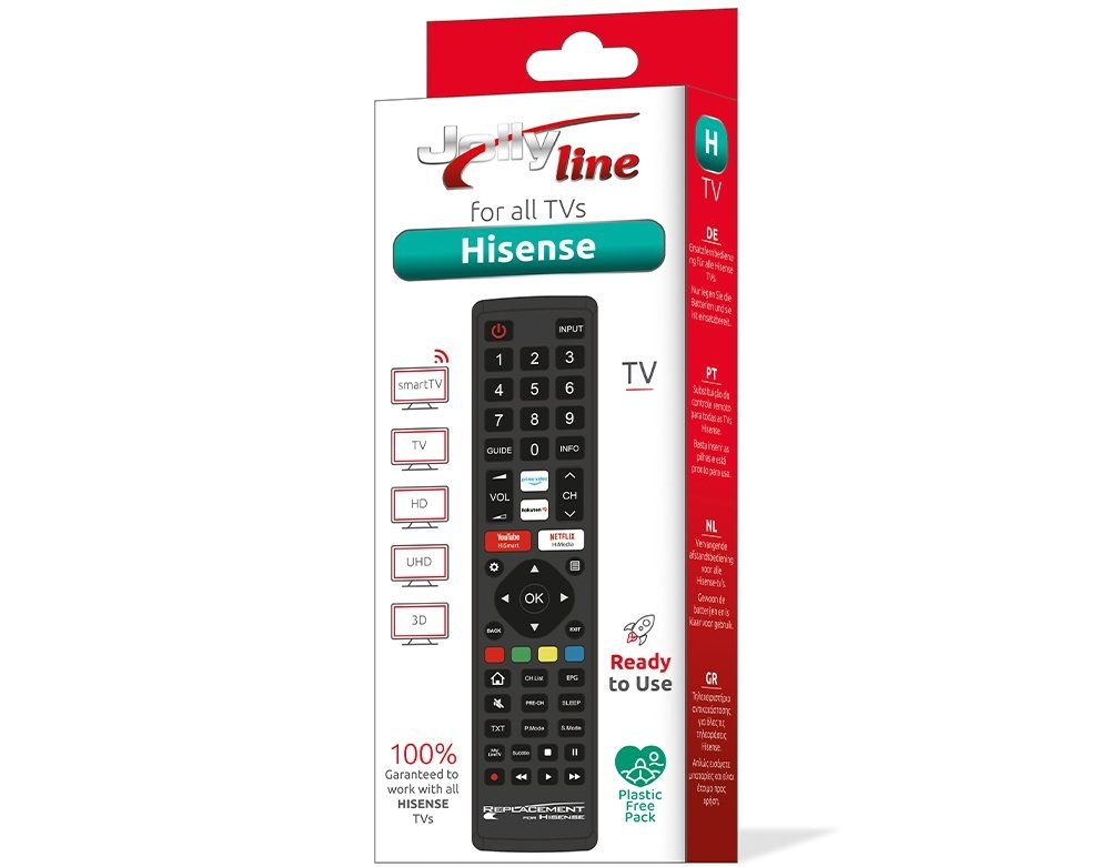 Telecomandi: Fernbedienung HISENSE TVs – Nuovo e nell'imballaggio originale da Dietlikon venduto da SAT-SWISS 1