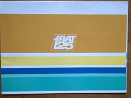 Fiat 125 Oldtimer Prospekt ca 1967 1968 brochure deutsch Top