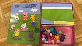 Peppa Pig Spielset: Buch, Figuren und Spielmatte