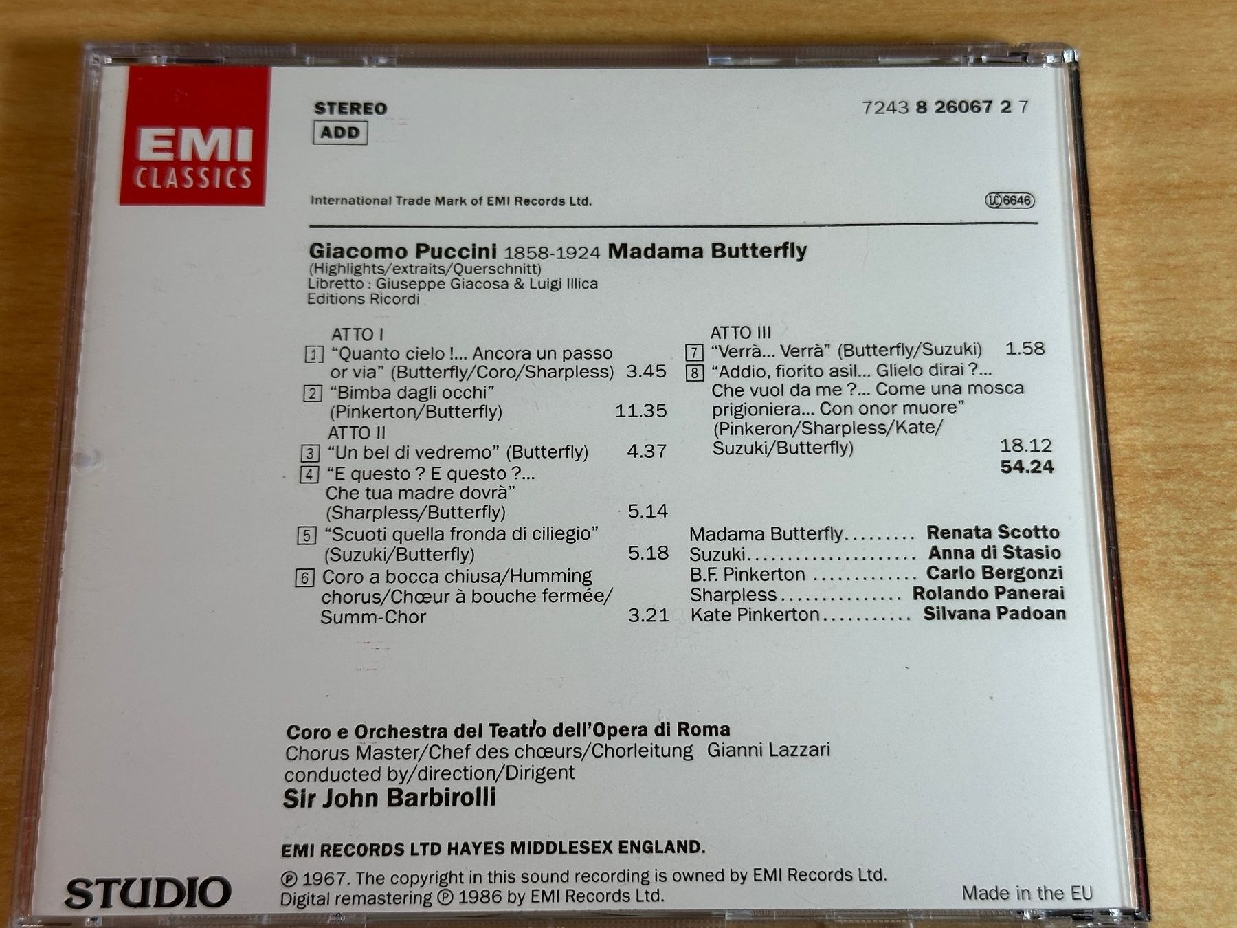 CDs: Giacomo Puccini - The Puccini Collection - 4 CD – Gebraucht aus Rikon im Tösstal von Alpenmutz 9