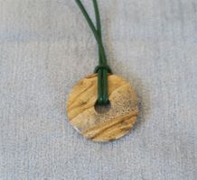 Kette mit Anhänger donut Jaspis