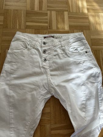 Pantalons PLEASE taille S blanc 