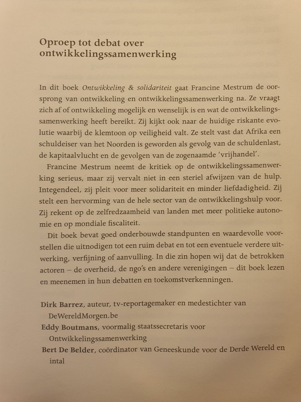 Libri: Ontwinkeling & Solidaritein - Francine Mestrum – Usato da Zürich venduto da loosebone 5