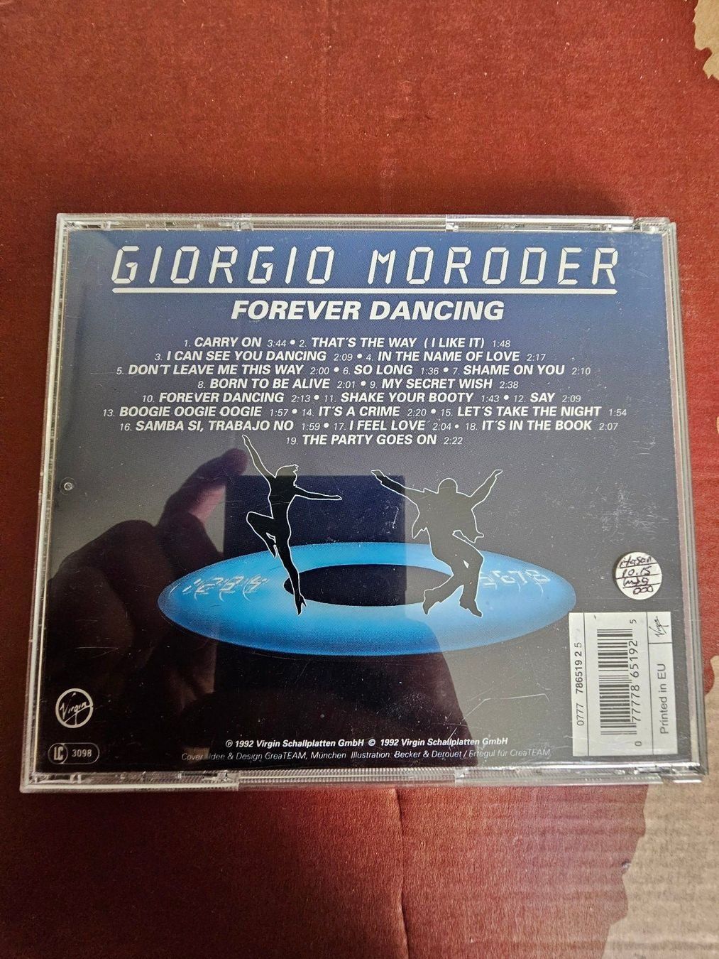 CDs: CD - Giorgio Moroder – Forever Dancing (1992)  – D'occasion à Biberist par Foolio0 1