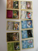 Lot de 10 cartes Pokémon diverses état usagé correct