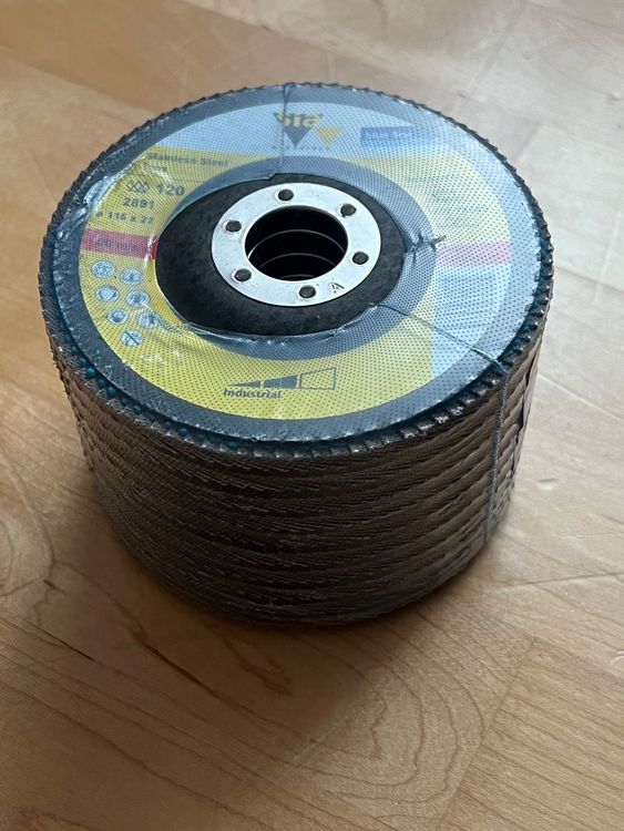 SI FANG 6 Stück Polierscheiben 115mm - Nylonfaser, 120 & 320 Körnung