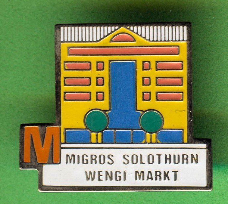 Plaketten & Abzeichen: MIGROS   WENGI MARKT – Gebraucht aus Winterthur von Sammleroase