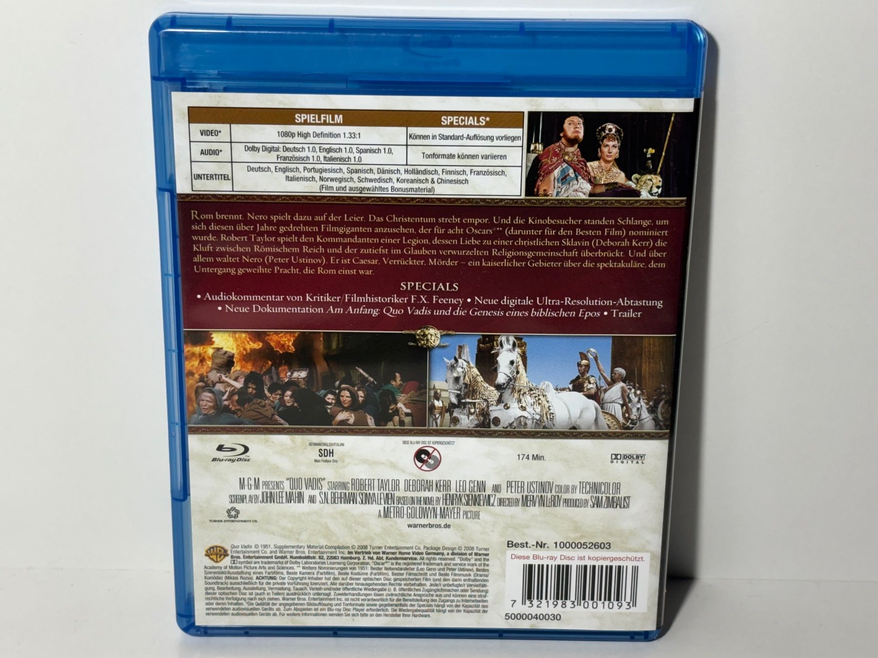 Alle DVDs: Quo Vadis? Blu Ray – Gebraucht aus Wilderswil von Sstriker 1