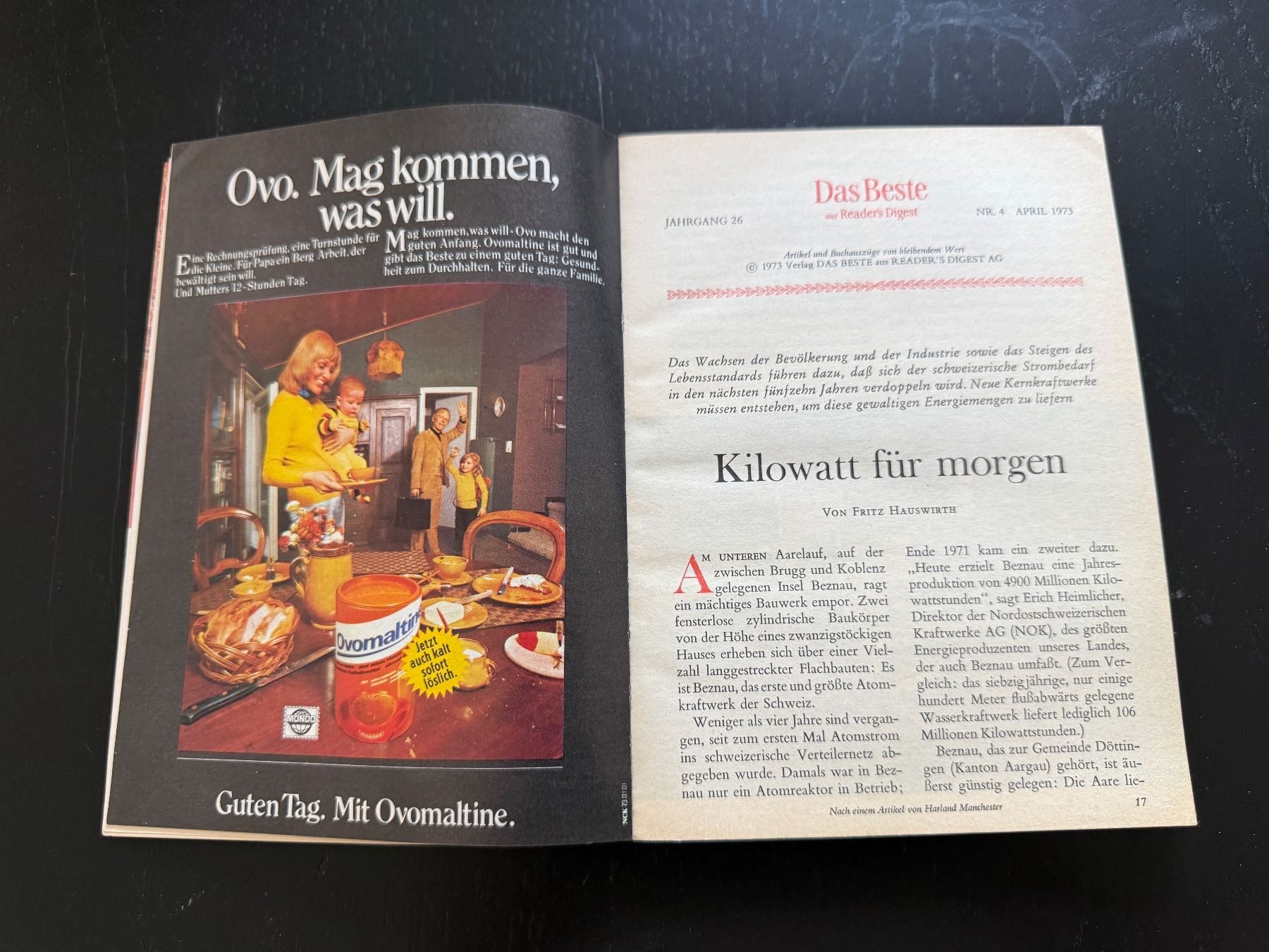 Riviste & Magazine: Das Beste aus Reader's Digest April 1973 Heft – Usato da Erstfeld venduto da Uhu1980 1