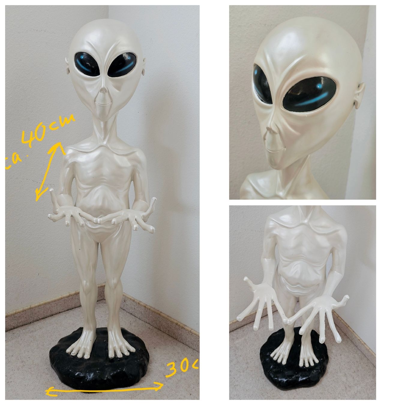 Figuren: Alien Figur Statue Büste Butler Unikat – Gebraucht aus Frauenfeld von WunderDinge