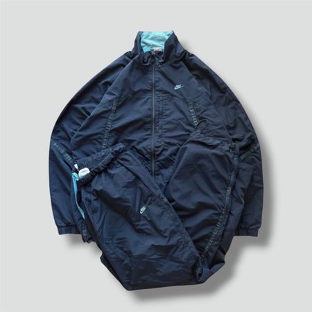 Nike vintage 90s blue retro track set