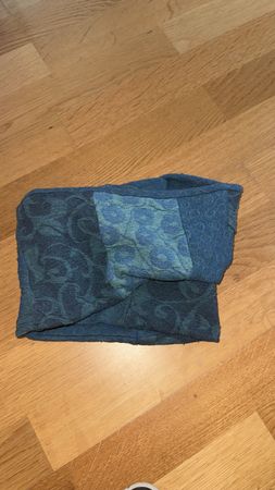 Schal blau/türkis schönes Muster