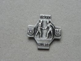 Abzeichen von Allweg NW Schwingfest Schwingen von Jahr 1970