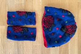 Handgemachtes Walk-Set – Mütze & Armstulpen