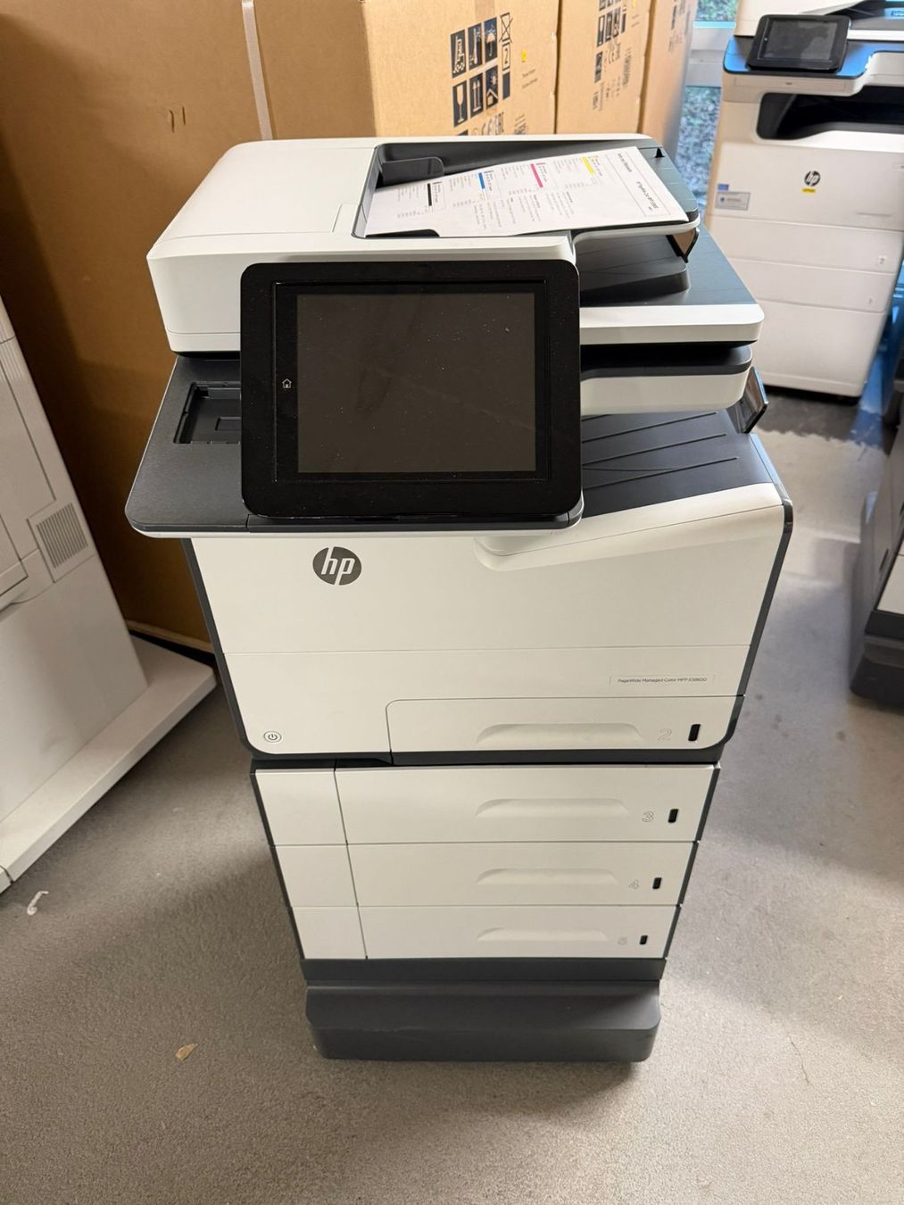 Hewlett Packard Stampanti: HP PageWide Color MFP E58650 – A4 Multifunktionsdrucker – Usato da Dottikon venduto da refurbished-IT