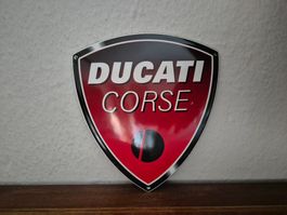 Emailschild Ducati Motorrad Logo Werkstatt Emaille Schild